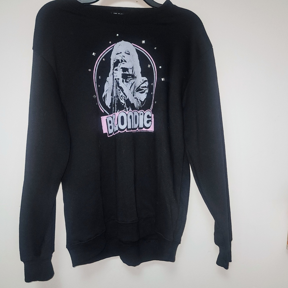 Vinyl Icons Blondie Graphic Fleece Sweatshirt M NWT